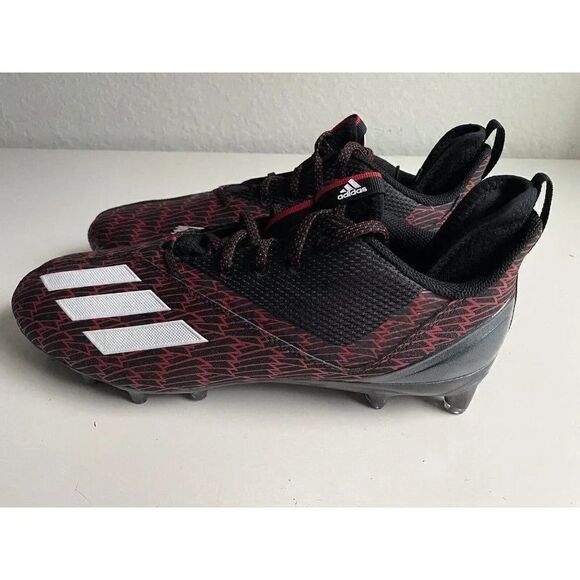Adidas Adizero Scorch Louisville Football Cleats Black Red GY5648 Men’s Sz 13.5 - Picture 6 of 11